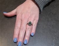 Ring Guerretta Gioielli Woman ANELLO STILE ANTICO in Yellow Gold Smeraldo GUERR140 - GUERR140